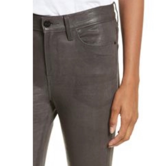 FRAME LEATHER ALI HIGH RISE CIGARETTE PANTS - Picture 8 of 16